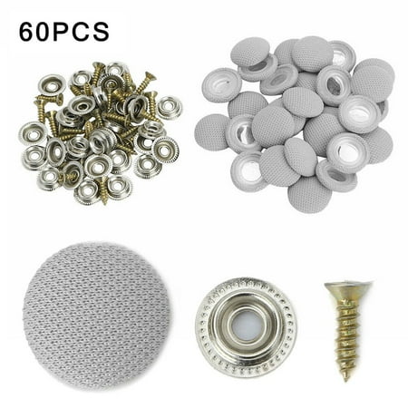 60PCS Cloth Car Roof Snap Rivets Car Roof Fixing Buckle With Screws
