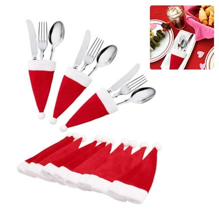 20 Pcs Christmas Santa Hat Silverware Holders Mini Xmas Tableware Holders Set for Cutlery Holders for Christmas Party Holiday Dinner
20 Pcs Christmas Santa Hat Silverware Holders Mini Xmas Tableware Holders Set for Cutlery Holders for Christmas Party Holiday Dinner