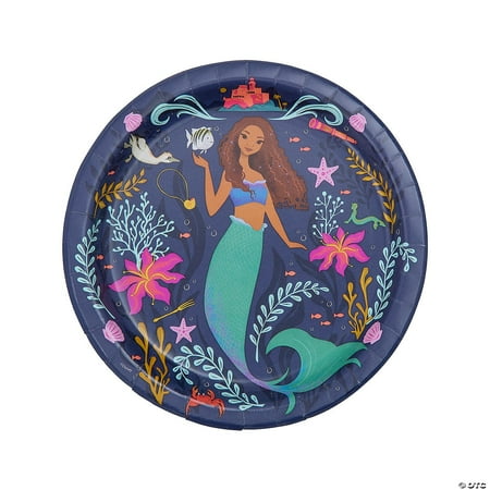 The Little Mermaid Round 9 Dinner Plates 8ct