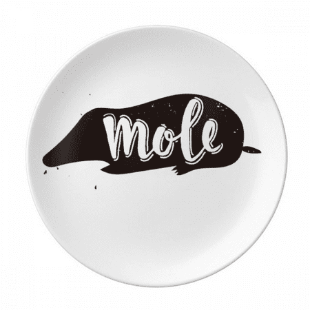 Mole Black And White Animal Plate Decorative Porcelain Salver Tableware Dinner Dish