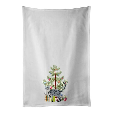 California Spangled #1 Cat Merry Christmas White Kitchen Towel Set of 2 19 in x 28 in
California Spangled #1 Cat Merry Christmas White Kitchen Towel Set of 2 19 in x 28 in