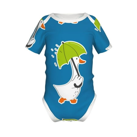 Yiaed Goose Holding an Umbrella Print Infant Climbing Short Sleeve Onesie One-Piece Baby Bodysuit Clothes 0-12 Months -2 Years
Yiaed Goose Holding an Umbrella Print Infant Climbing Short Sleeve Onesie One-Piece Baby Bodysuit Clothes 0-12 Months -2 Years