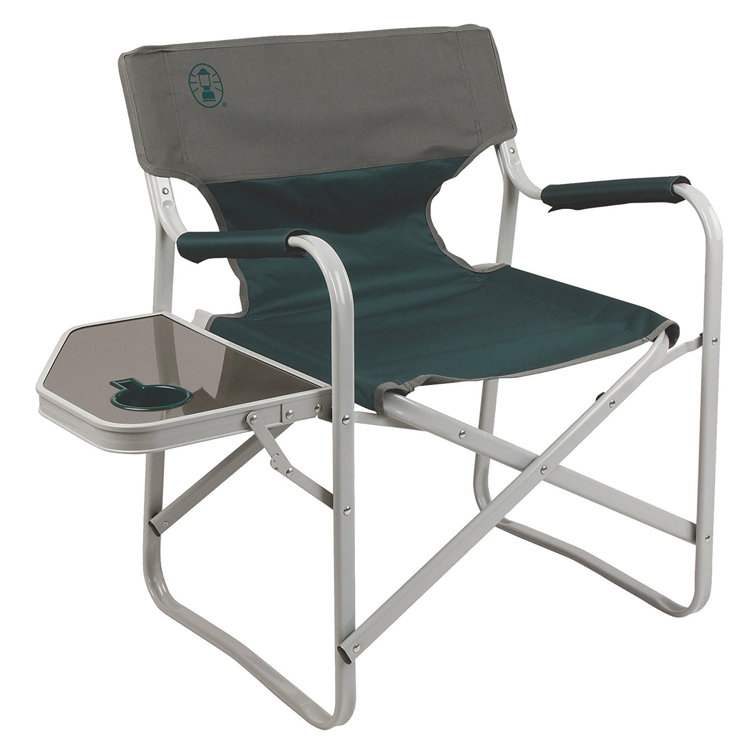 [해외] Coleman Outpost Breeze Portable Folding Deck Chair with Side Table