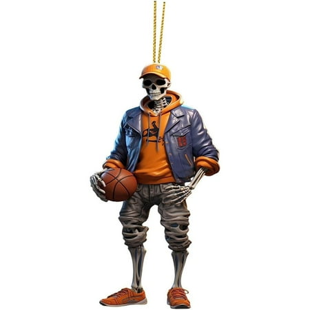 HAXIHA Mysterious Halloween Skeleton Pendant Cool Statue Pendant For Halloween Decor And Car Ornament
HAXIHA Mysterious Halloween Skeleton Pendant Cool Statue Pendant For Halloween Decor And Car Ornament