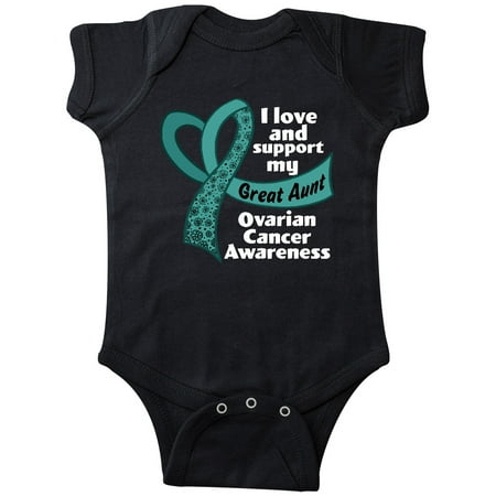 Inktastic I Love and Support My Great Aunt Ovarian Cancer Teal Ribbon Gift Baby Boy or Baby Girl Bodysuit
Inktastic I Love and Support My Great Aunt Ovarian Cancer Teal Ribbon Gift Baby Boy or Baby Girl Bodysuit