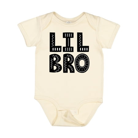 Inktastic Little Brother Lil Bro Boys Outfit Gift Baby Boy Bodysuit