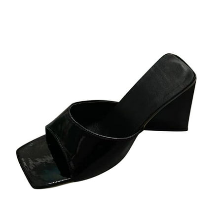 Wesracia women s shoes Women s Fashion Summer Solid Color Square Toe Large Size Thick High Heel Sandals Women Shoes for ladies summer
Wesracia women s shoes Women s Fashion Summer Solid Color Square Toe Large Size Thick High Heel Sandals Women Shoes for ladies summer