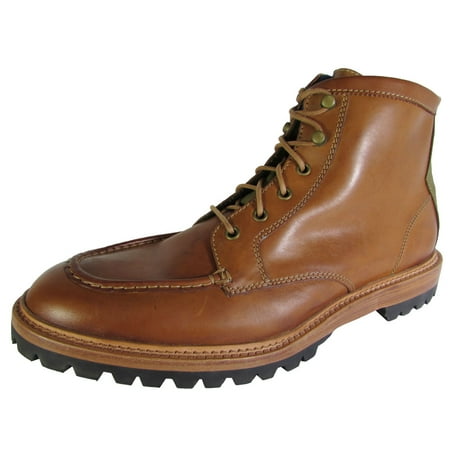 Cole Haan Mens Judson Moc Toe Boot Leather Boot Shoes Papaya US 6.5