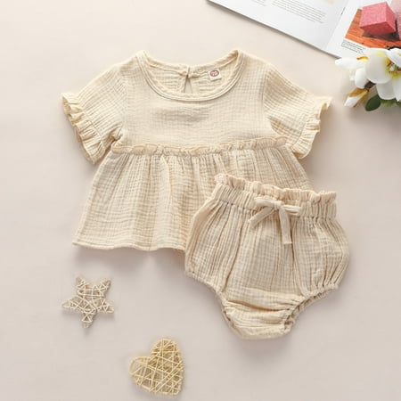 CHGBMOK Clearance Toddler Baby Girl Cotton Solid Color Comfortable Climbing Clothes Two-Piece Suit
CHGBMOK Clearance Toddler Baby Girl Cotton Solid Color Comfortable Climbing Clothes Two-Piece Suit