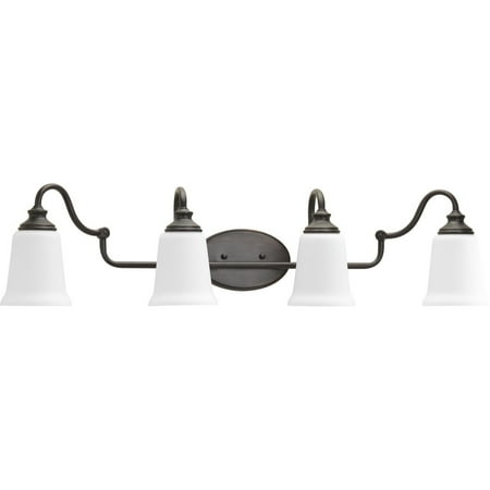 Wander Collection Four-Light Venetian Bronze Etched Opal Glass Farmhouse Bath Vanity Light
Wander Collection Four-Light Venetian Bronze Etched Opal Glass Farmhouse Bath Vanity Light