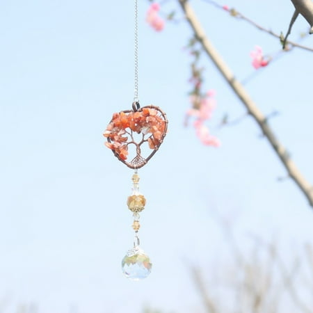 Crystal Suncatchers Window Hanging Rainbow Colorful Life of Tree Crystal Prisms Ornament Heart Shaped Crystal Ball Prism Drop Pendant for Window Garden Home Decoration-orange
Crystal Suncatchers Window Hanging Rainbow Colorful Life of Tree Crystal Prisms Ornament Heart Shaped Crystal Ball Prism Drop Pendant for Window Garden Home Decoration-orange