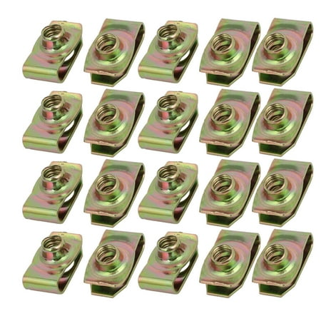 Unique Bargains 20pcs Spring Steel Speed Fastener Extruded U Nut Brass Tone for M8 Screw
Unique Bargains 20pcs Spring Steel Speed Fastener Extruded U Nut Brass Tone for M8 Screw