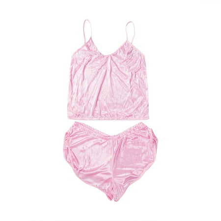 Musuos Women Lingerie Camisole Nightwear Set Underwear Sleepsuit V-neck