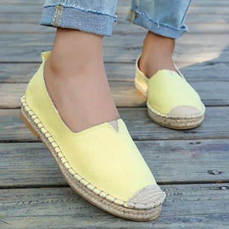 HIBRO Women Casual Shoes Breathable Slip On Flats Bow Beaded Striped Canvas Straw Sole Leisure Sneakers
HIBRO Women Casual Shoes Breathable Slip On Flats Bow Beaded Striped Canvas Straw Sole Leisure Sneakers