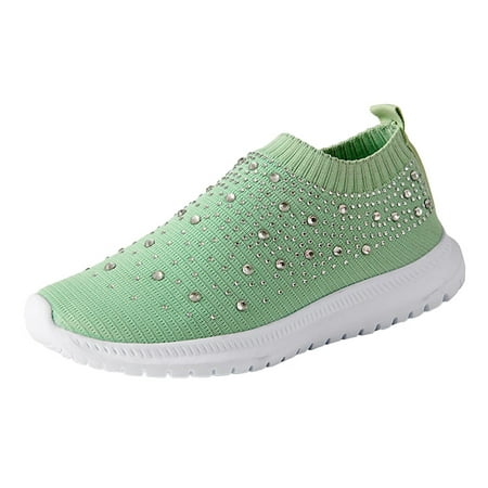 sneakers for Women Sneaker For Women Casual Sport Shoes Mesh Running Shoes Rhinestone Decor Colorblock Slip On Running Shoes Mesh Dress Sandals for Women Green
sneakers for Women Sneaker For Women Casual Sport Shoes Mesh Running Shoes Rhinestone Decor Colorblock Slip On Running Shoes Mesh Dress Sandals for Women Green
