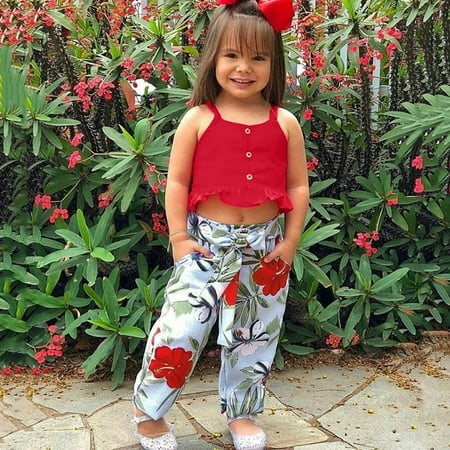 Simplmasygenix Baby Tops Set Summer Outfits Toddler Baby Girls Sleeveless Ruffles Vest Tops+Floral Print Pants Outfits Sets
Simplmasygenix Baby Tops Set Summer Outfits Toddler Baby Girls Sleeveless Ruffles Vest Tops+Floral Print Pants Outfits Sets