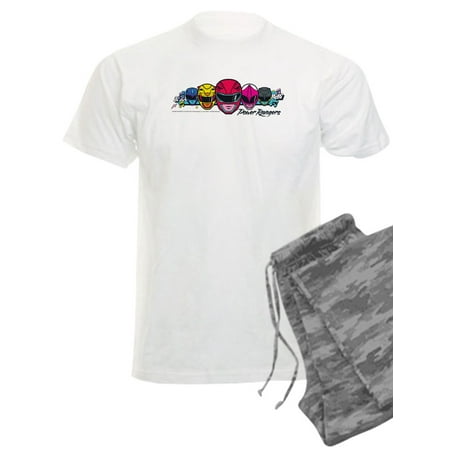 CafePress - Power Rangers Linear Helmets - Men s Light Pajamas