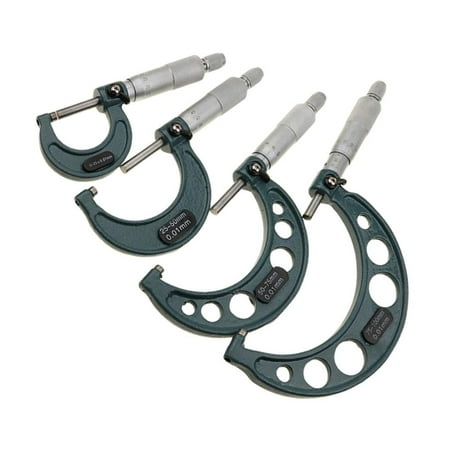 4x Ironing Screw 0 25mm 25 50mm 50 75mm 75 100mm 0.01mm Measuring Tool