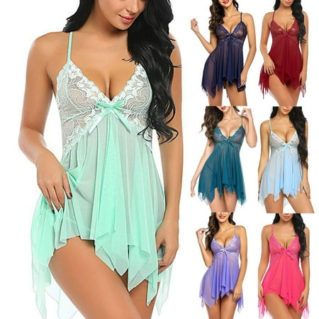 GUZOM Womens Lingerie Sets Sexy Lace Babydolls and Panties Underwear Set for Women Clearance Wine L
GUZOM Womens Lingerie Sets Sexy Lace Babydolls and Panties Underwear Set for Women Clearance Wine L