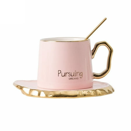 Bag Shape Ceramic Coffee Cup Saucer And Spoon Trace Gold Tea Cup Set Starbucks Cup Couple Friends Gift Coffee Mug
Bag Shape Ceramic Coffee Cup Saucer And Spoon Trace Gold Tea Cup Set Starbucks Cup Couple Friends Gift Coffee Mug