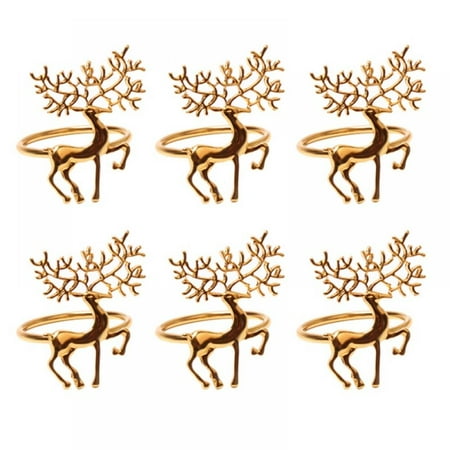 Christmas Napkin Rings Holders Deer Napkin Rings for Christmas Dinners Parties Wedding Adornment Table Decor for Christmas and Home Kitchen Dining Table Linen Accessories (Gold 6PCS)
Christmas Napkin Rings Holders Deer Napkin Rings for Christmas Dinners Parties Wedding Adornment Table Decor for Christmas and Home Kitchen Dining Table Linen Accessories (Gold 6PCS)