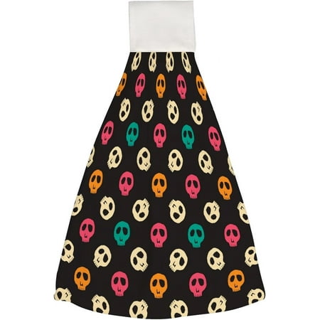 Hanging Towels 1 Pcs Dish Towels Colorful Halloween Skull Absorbent Hand Towels with Hanging Loop Washcloth for Bathroom Kitchen
Hanging Towels 1 Pcs Dish Towels Colorful Halloween Skull Absorbent Hand Towels with Hanging Loop Washcloth for Bathroom Kitchen