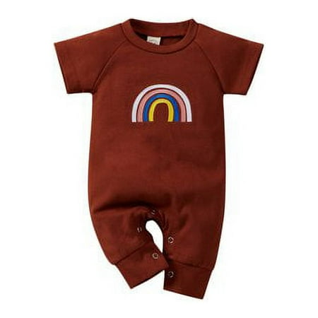 HESHENG Newborn Baby Girls Boys Summer Clothes Jumpsuit Rainbow Print Short Sleeve Romper Outfits Multicolor 3-6 Months
HESHENG Newborn Baby Girls Boys Summer Clothes Jumpsuit Rainbow Print Short Sleeve Romper Outfits Multicolor 3-6 Months