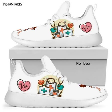 Cartoon Heart Health Pattern Casual Flats Shoe Women Nursing Shoes Lace Up Lightweight Breathable Jogging Sneakers Zapatos Mujer
Cartoon Heart Health Pattern Casual Flats Shoe Women Nursing Shoes Lace Up Lightweight Breathable Jogging Sneakers Zapatos Mujer