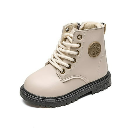 Eloshman Girls Boys Ankle Boots Lace Up Winter Boot Side Zipper Warm Booties Daily Slip Resistant Princess Walking Shoes Lightweight Combat Bootie Beige 11C
Eloshman Girls Boys Ankle Boots Lace Up Winter Boot Side Zipper Warm Booties Daily Slip Resistant Princess Walking Shoes Lightweight Combat Bootie Beige 11C