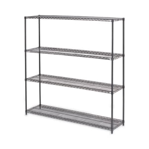 Alera Alera BA Plus Wire Shelving Kit 4 Shelves 72 x 18 x 72 Black Anthracite Plus SW207218BA
Alera Alera BA Plus Wire Shelving Kit 4 Shelves 72 x 18 x 72 Black Anthracite Plus SW207218BA