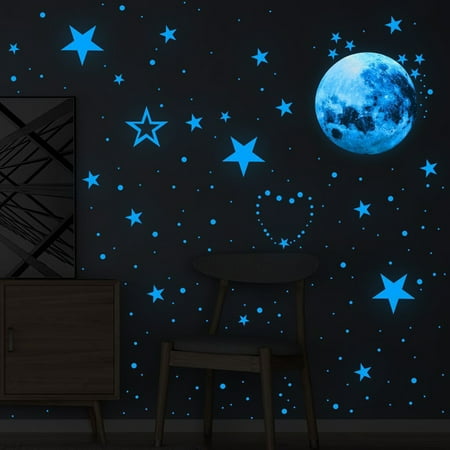 jiaroswwei 1 Set Wall Stickers Moon Stars Pattern Glow in the Dark PVC Bedroom Ceiling Decals Home Decor
jiaroswwei 1 Set Wall Stickers Moon Stars Pattern Glow in the Dark PVC Bedroom Ceiling Decals Home Decor