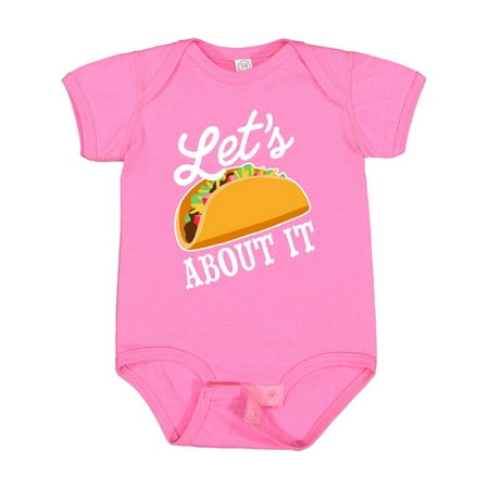 Inktastic Lets Taco About It with Taco Illustration Gift Baby Boy or Baby Girl Bodysuit
Inktastic Lets Taco About It with Taco Illustration Gift Baby Boy or Baby Girl Bodysuit