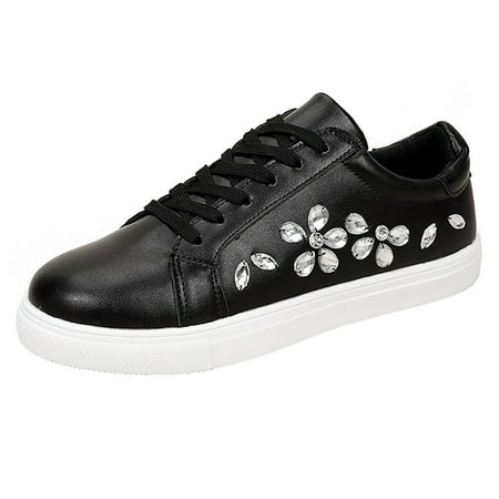 Tangnade Ladies daily all-match casual shoes Women s Fashion Sneakers Rhinestone Shoes White Sneakers For Women Lace Up Shoes For Women Sneakers Black 38
Tangnade Ladies daily all-match casual shoes Women s Fashion Sneakers Rhinestone Shoes White Sneakers For Women Lace Up Shoes For Women Sneakers Black 38
