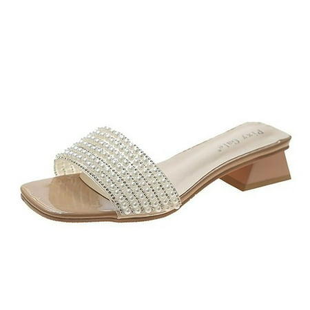 Dyfzdhu Summer New Korean Style Fashionable Square Toe Pullover With Low Heel And Large Size Pearl Thong Sandals
Dyfzdhu Summer New Korean Style Fashionable Square Toe Pullover With Low Heel And Large Size Pearl Thong Sandals