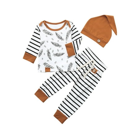 LAPAKIDS Baby Boy Clothes Fall Winter Long Sleeve Shirts Top + Pants + Hat Outfits Set 6-9 Months
LAPAKIDS Baby Boy Clothes Fall Winter Long Sleeve Shirts Top + Pants + Hat Outfits Set 6-9 Months