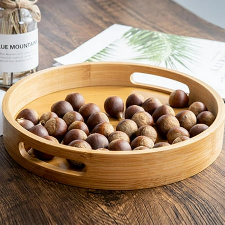Round Bamboo Butler Serving Tray with Handle Bamboo Tray with Handles Breakfast Trays Tea Tray
Round Bamboo Butler Serving Tray with Handle Bamboo Tray with Handles Breakfast Trays Tea Tray
