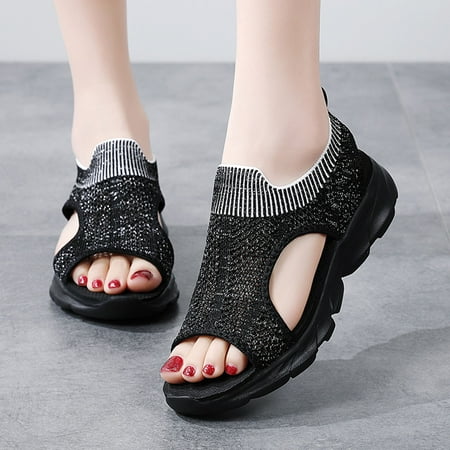 Aayomet Summer Sandals for Women Women Summer Mesh Beach Slip On Sport Hollow Casual Open Toe Flat Soft Bottom Breathable Shoes Black 8.5
Aayomet Summer Sandals for Women Women Summer Mesh Beach Slip On Sport Hollow Casual Open Toe Flat Soft Bottom Breathable Shoes Black 8.5