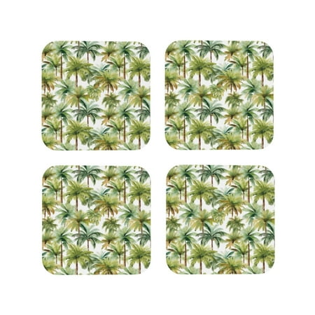 Drink Coasters Set of 4 Green Coconut Tree Leather Coasters for Coffee Table Protector Heat Resistant Cute Coasters for Home Decor Housewarming Gifts Bar Kitchen 4 Inch Square
Drink Coasters Set of 4 Green Coconut Tree Leather Coasters for Coffee Table Protector Heat Resistant Cute Coasters for Home Decor Housewarming Gifts Bar Kitchen 4 Inch Square