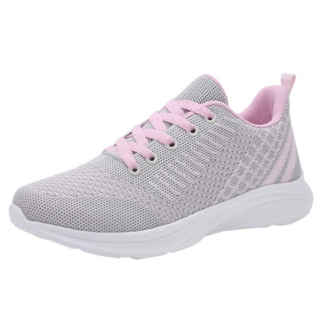 Qufokar Boots for Women Fashion Knee High Slip On Sneaker Shoes for Women Fashion Mesh Comfortable Shoes Up Lace Breathable Casual Ladies Women S