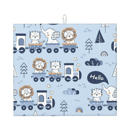XMXT Microfiber Drying Mat Cute Tiger Lion Elephant Absorbent Dish Drying Mats for Kitchen Dishes Rack Pad 16 x 18 inches
XMXT Microfiber Drying Mat Cute Tiger Lion Elephant Absorbent Dish Drying Mats for Kitchen Dishes Rack Pad 16 x 18 inches