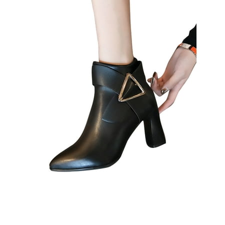 Gomelly Ladies Casual Ankle Boots Comfort Pointed Toe High Heel Booties Office Fashion Side Zip Block Heels Bootie Black 6.5 cm 7
Gomelly Ladies Casual Ankle Boots Comfort Pointed Toe High Heel Booties Office Fashion Side Zip Block Heels Bootie Black 6.5 cm 7