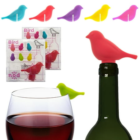 14 Piece Birds Silicone Wine Stoppers & Markers Set Cocktails Wine Glasses Charms Party Supplies Drink Accessories
14 Piece Birds Silicone Wine Stoppers & Markers Set Cocktails Wine Glasses Charms Party Supplies Drink Accessories