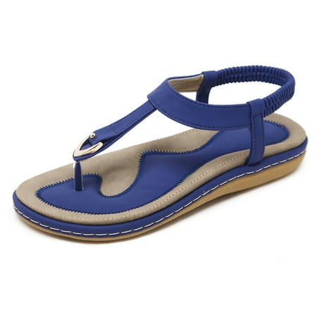SHIBEVER Elastic Ankle Strap Flat Sandals for Women Casual Summer Beach Cute Thong Flip Flops Shoes Blue 8.5
SHIBEVER Elastic Ankle Strap Flat Sandals for Women Casual Summer Beach Cute Thong Flip Flops Shoes Blue 8.5