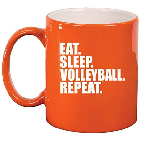 Ceramic Coffee Tea Mug Cup Eat Sleep Volleyball Repeat (Orange) 
Ceramic Coffee Tea Mug Cup Eat Sleep Volleyball Repeat (Orange)