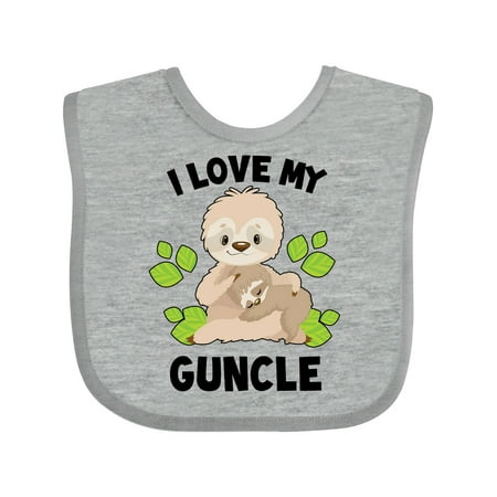 Inktastic Cute Sloth I Love My Guncle with Green Leaves Gift Baby Boy or Baby Girl Bib
Inktastic Cute Sloth I Love My Guncle with Green Leaves Gift Baby Boy or Baby Girl Bib