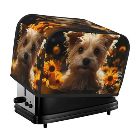 KLL Sunflower Cute Puppy Print 2 Slice Toaster Dust Covers Kitchen Small Appliance Cover with 2 Pockets Can hold Jam Spreader Knife & Toaster Tongs (11.4 x 7.9 x 7.5)
KLL Sunflower Cute Puppy Print 2 Slice Toaster Dust Covers Kitchen Small Appliance Cover with 2 Pockets Can hold Jam Spreader Knife & Toaster Tongs (11.4 x 7.9 x 7.5)