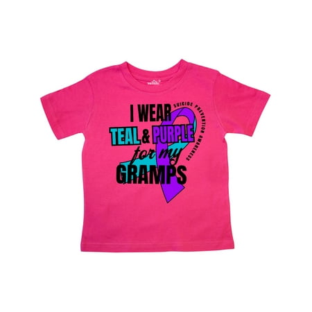 Inktastic Suicide Prevention I Wear Teal and Purple for My Gramps Gift Toddler Boy or Toddler Girl T-Shirt
Inktastic Suicide Prevention I Wear Teal and Purple for My Gramps Gift Toddler Boy or Toddler Girl T-Shirt