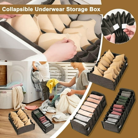 LnjYIGJ Organization and Storage 3-piece Underwear Storage Box With Compartments Socks Bra And Panties
LnjYIGJ Organization and Storage 3-piece Underwear Storage Box With Compartments Socks Bra And Panties
