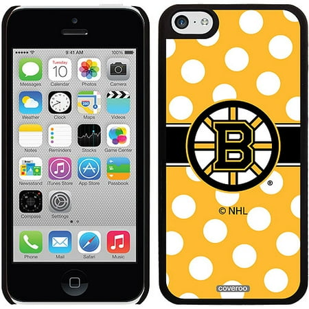 Boston Bruins Polka Dots Design on iPhone 5c Thinshield Snap-On Case by Coveroo