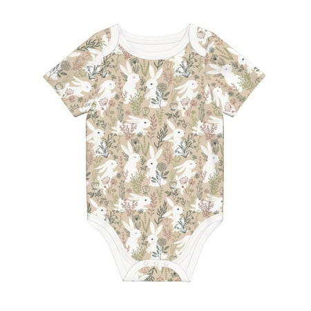 Matuu Retro Bunny Flower for Baby Short-Sleeve Bodysuit Soft Cotton Comfortable and Breathable Perfect for Newborns and Infants
Matuu Retro Bunny Flower for Baby Short-Sleeve Bodysuit Soft Cotton Comfortable and Breathable Perfect for Newborns and Infants